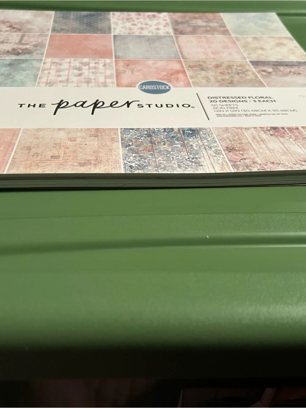Distressed Floral Cardstock Pack - Pastel Multi